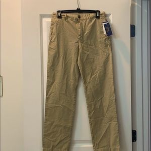 Khaki men’s polo pants